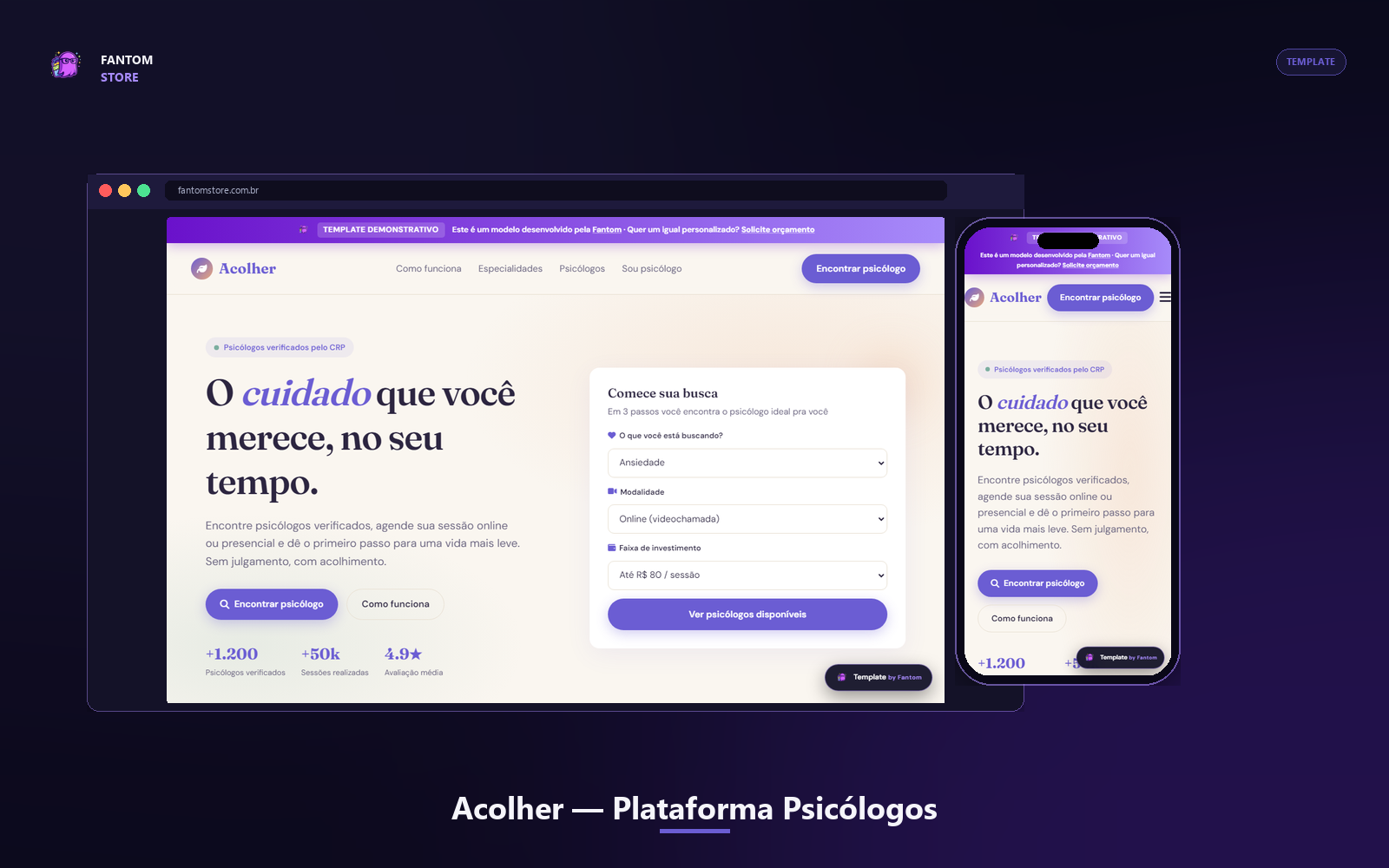 Plataforma Psicólogos
